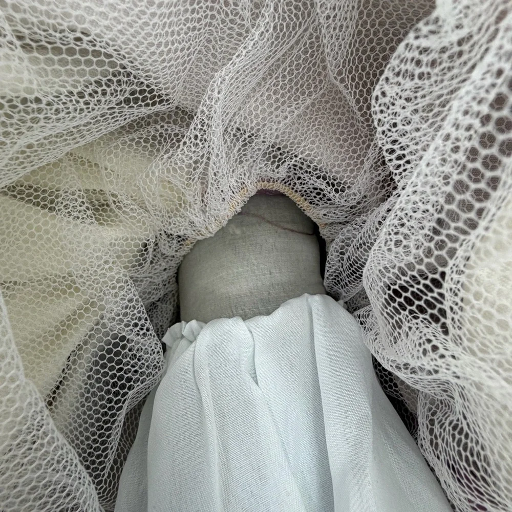 Vintage Style 27” Porcelain Doll Victorian Dress Cottagecore Decor - Picture 14 of 14